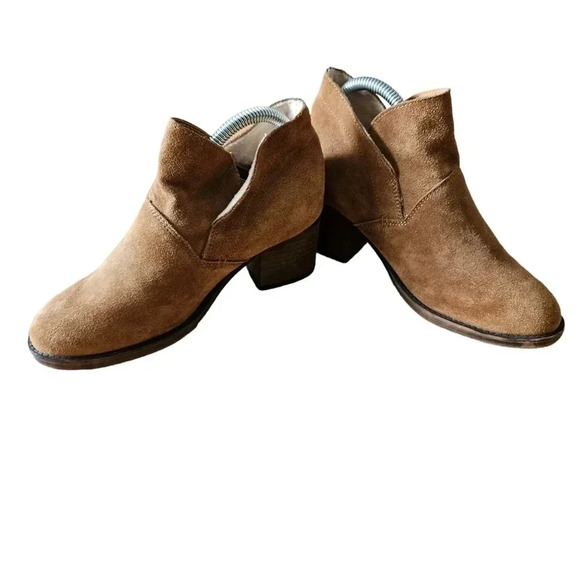 BearPaw Cow Suede Fleece Lined Women's Ankle Boots Size 7.5 - Picture 9 of 16